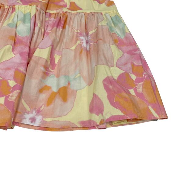 Unbranded Elastic Waist Pleated Watercolor Floral Midi Skirt Womens Small? - Picture 3 of 6